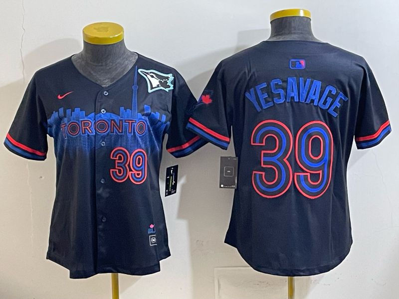 Women 2025 Nike Toronto Blue Jays #39 Yesavage Blue Game MLB Jersey 09